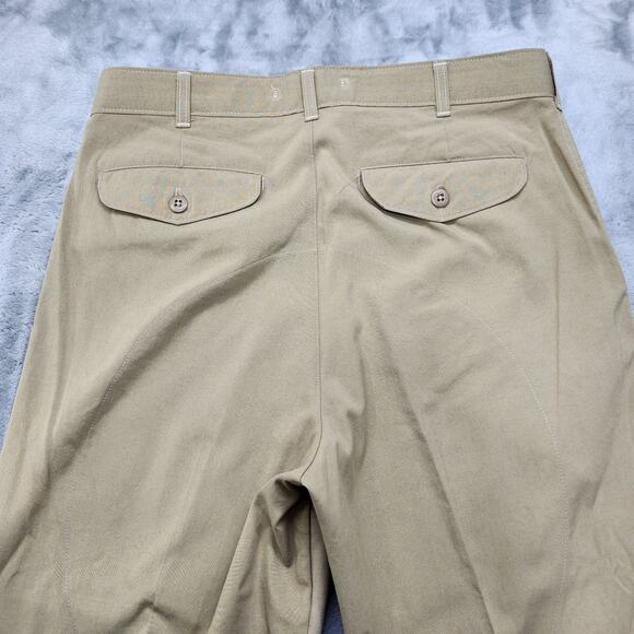 Vintage 80s LL Bean Pants Mens 34 Tan Ambush Briar Brush Guard Duck‎ Hunting - Picture 5 of 13